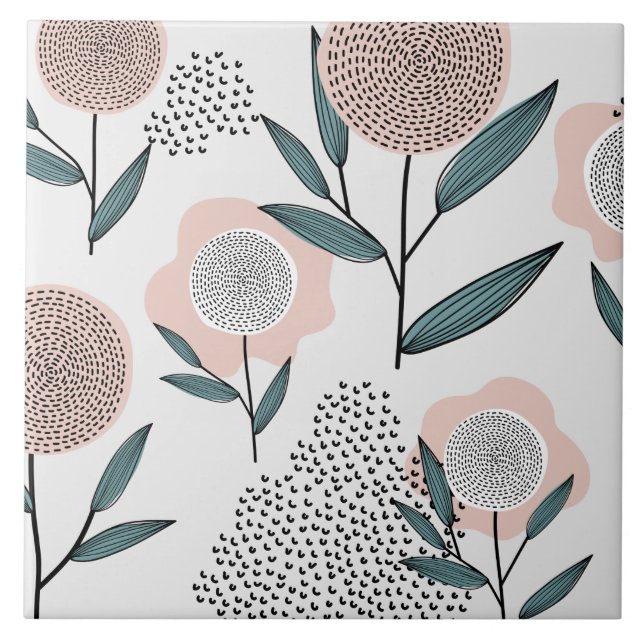 Azulejo Un rosa (Frente)