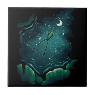 Azulejo Un salto sobre la luna