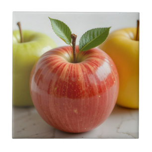 Azulejo Un trío de manzanas
