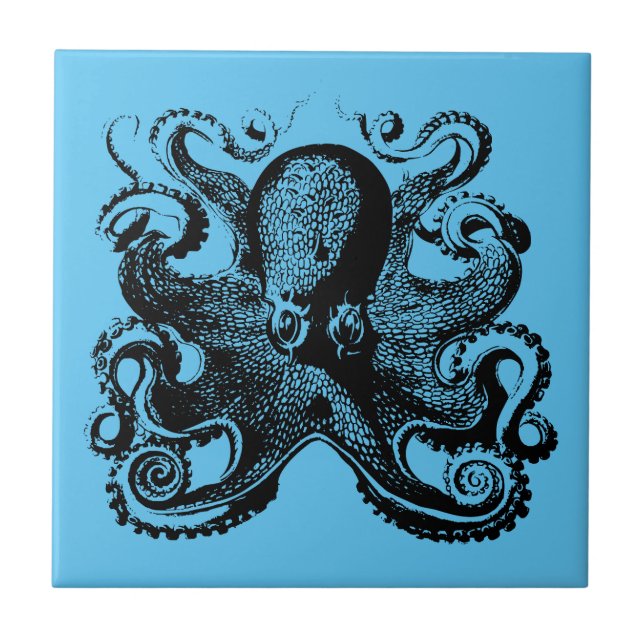 Azulejo Un viaje náutico por tu pulpo casero (Frente)