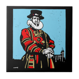 Azulejo Un yeoman Warder o Beefeater