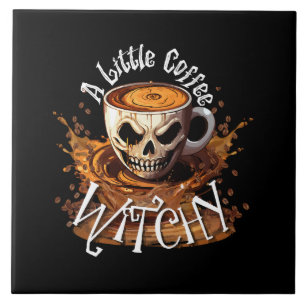 Azulejo Una brujita de café