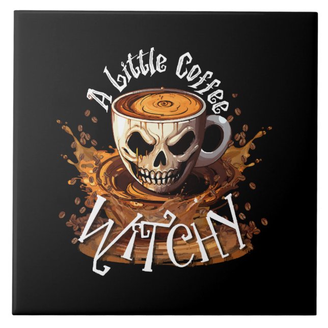 Azulejo Una brujita de café (Frente)