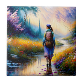 Azulejo Una caminata en la obra de arte de Woods