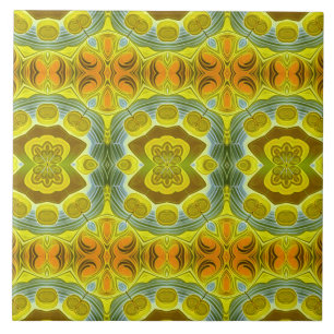 Azulejo Una cerámica moderna de patrón multicolor