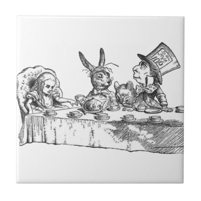 Azulejo Una fiesta del té enojada (Frente)