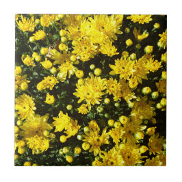 Azulejo Una multitud de Mamáes amarillas