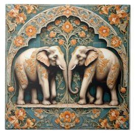 Azulejo Una pareja de paquidermos