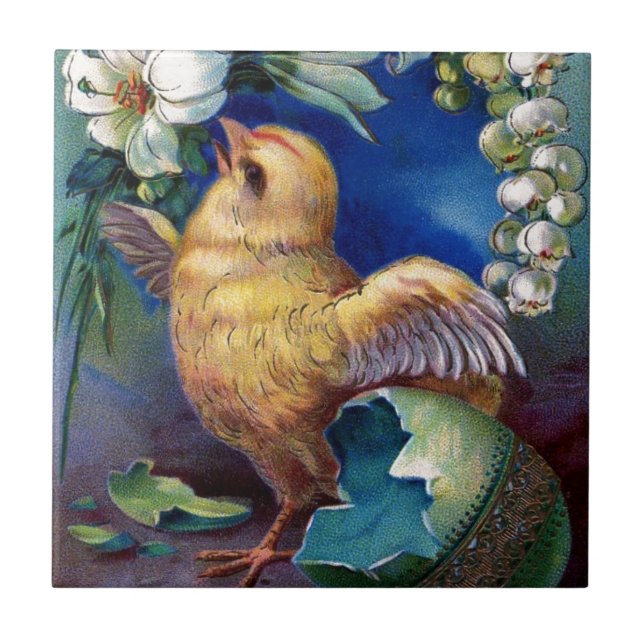 Azulejo Una Pascua feliz (Frente)