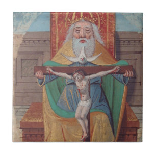 Azulejo Una Santa Trinidad de Dios en Gloria
