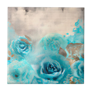Azulejo Una Serie de Diseño de Efímera Shabby Chic Azul 7