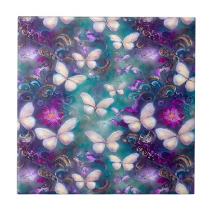 Azulejo Una serie de mariposas místicas Diseño 1