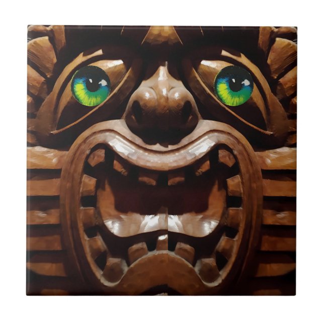 Azulejo Una terraza tiki - Ken Gage Art (Frente)