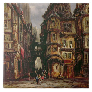 Azulejo Una visión en el cuarto judío, Francfort, 1877