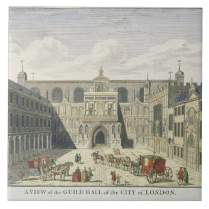 Azulejo Una vista del gremio Pasillo de la ciudad de