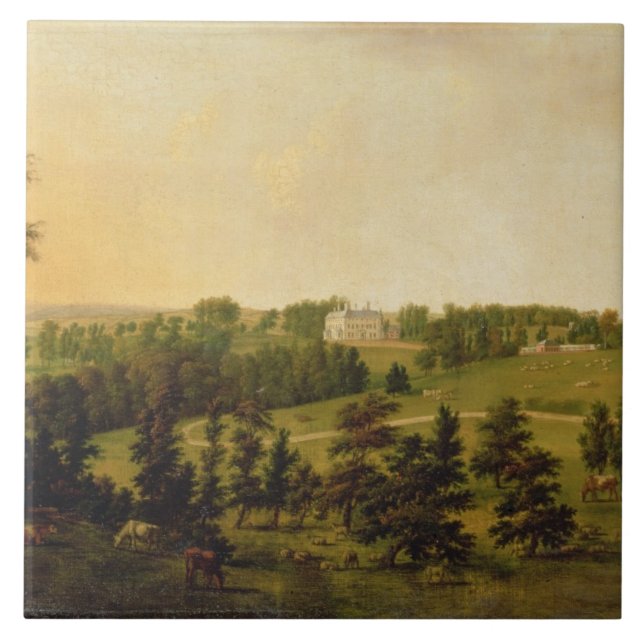 Azulejo Una vista del parque de Tapeley, Instow, Devon del (Frente)