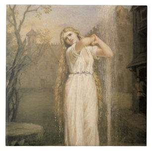 Azulejo Undine (por John William Waterhouse)