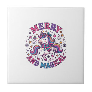Azulejo Unicornio Alegre y Mágico