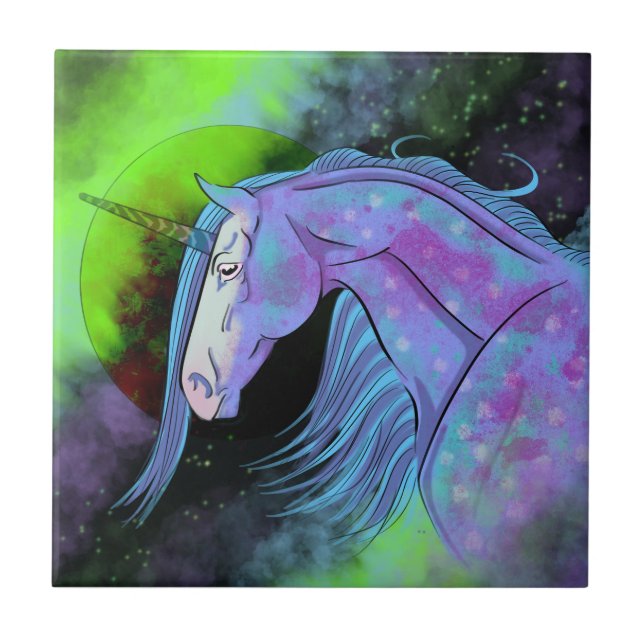 Azulejo Unicornio cósmico 6 (Frente)