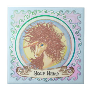 Azulejo Unicornio de fantasía 