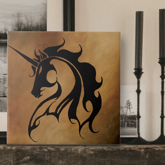 Azulejo Unicornio de piedra tribal (Subido por el creador)