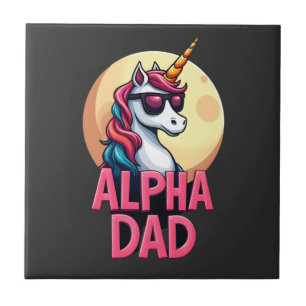 Azulejo Unicornio Divertido Papá Laufey Hombres Día del Pa