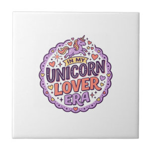 Azulejo Unicornio En Mi Era De Amante De Unicornios Merch