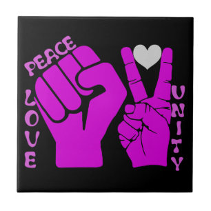Azulejo Unidad, amor y paz, hermandad_