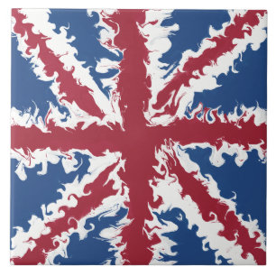 Azulejo Union Jack Liquid Art