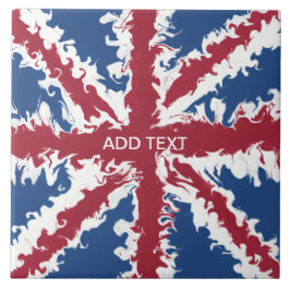 Azulejo Union Jack Liquid Art Craft DIY