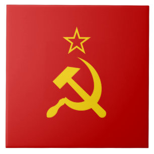 Azulejo Unión Soviética (URSS) (Martillo y esquisto comuni