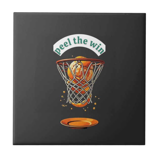 Azulejo Unique basketball lover gifts peel the win (Frente)