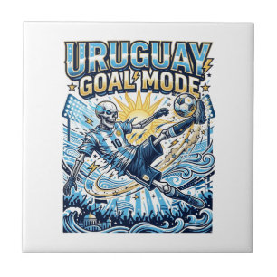 Azulejo Uruguay Modo Gol Esqueleto Delantero Naciones Diná