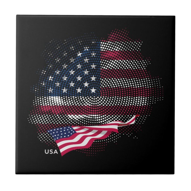 Azulejo USA flag (Frente)