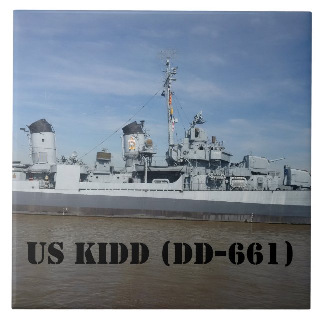 AZULEJO USS KIDD DD 661 (Frente)