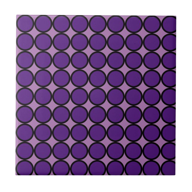 Azulejo Uva Bubbly Art Deco Tile Cerámico (Frente)