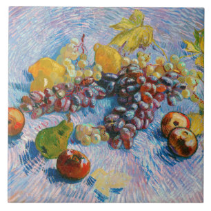 Azulejo Uvas, leones, peras y manzanas, Van Gogh