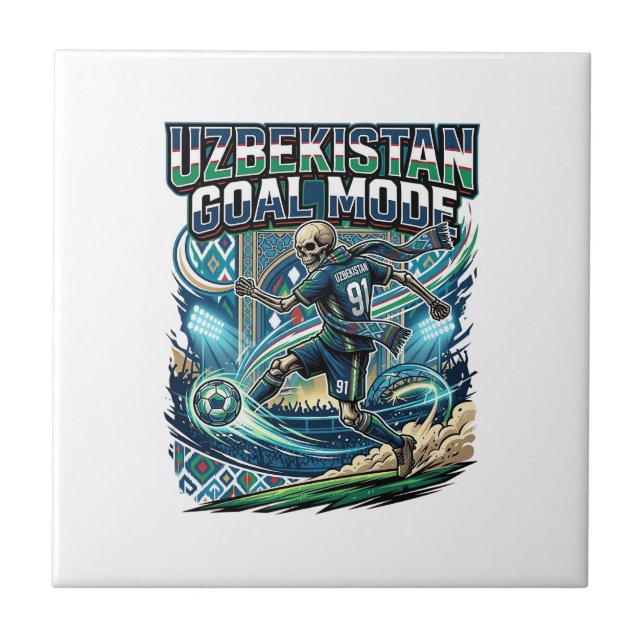 Azulejo Uzbekistan Goal Mode Skeleton Striker Nations Stre (Frente)