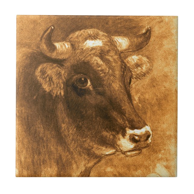 Azulejo Vaca 1880 (Frente)