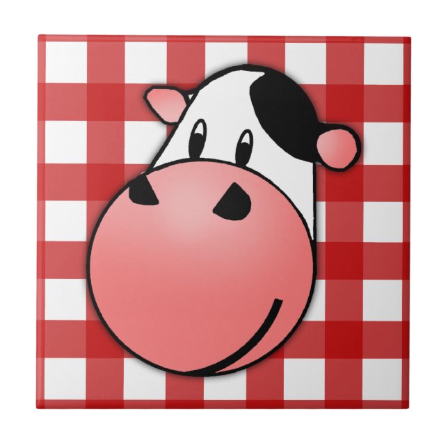 Azulejo Vaca del MOO (Frente)