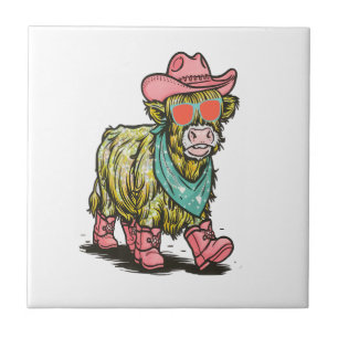 Azulejo Vaca Highland Cute Png, Occidental