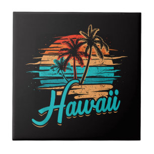 Azulejo Vacaciones Tropicales en las Islas Hawaianas