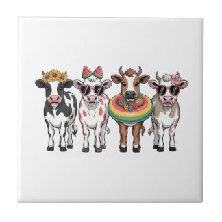Azulejo Vacas de verano PNG, Granja de la playa
