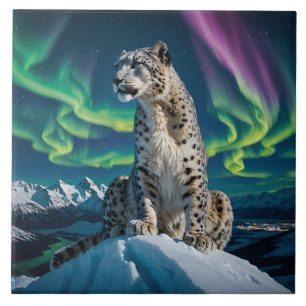 Azulejo “Vagabundo del cielo del norte” - Retrato de leopa