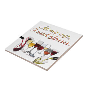 Azulejo Vajilla de vino para beber de SlipperyJoe's juego
