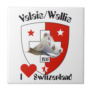 Azulejo Valais / Wallis Schweiz Fliese