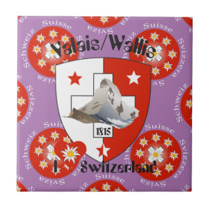 Azulejo Valais / Wallis Schweiz Fliese