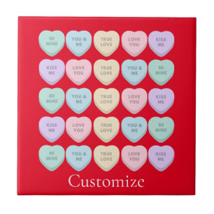 Azulejo Valentine Candy Hearts Thunder_Cove