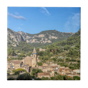Azulejo Valldemossa pueblo antiguo - Mallorca, España
