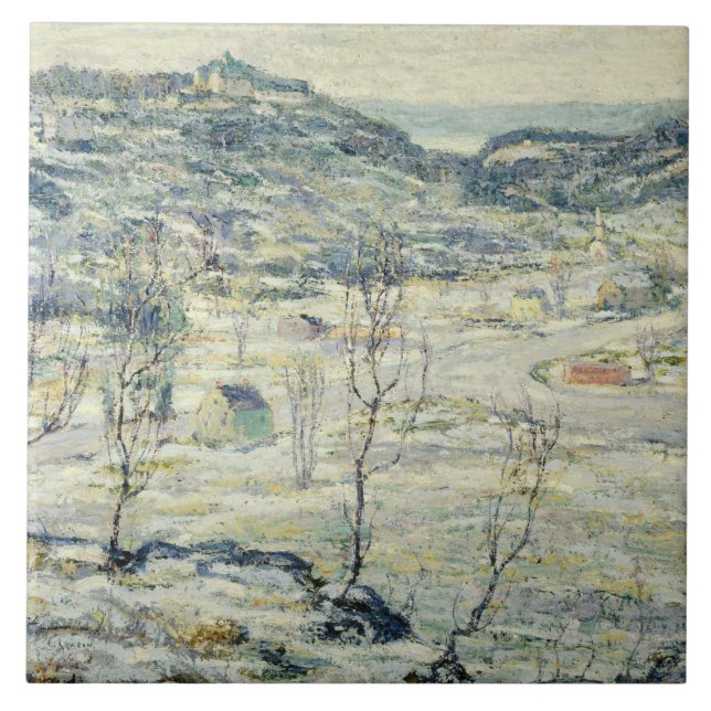 Azulejo Valle Harlem en invierno (Nueva York Scene) (Frente)